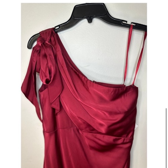 NWT IEENA MAC DUGGAL SATIN ONE
SHOULDER MIDI DRESS SZ 12 - Picture 5 of 6